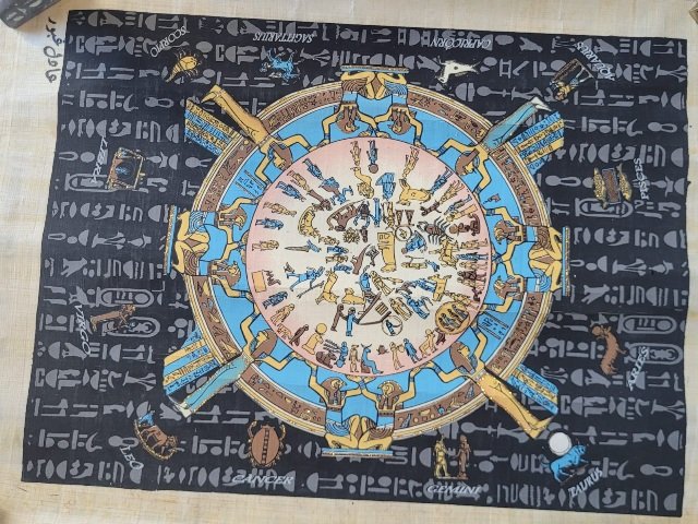 Mısır Papirüs Sanat Eserleri, Son Yargı ve Zodyak Tabloları - Görsel 2